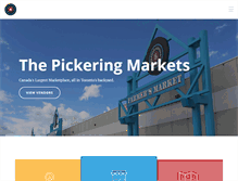 Tablet Screenshot of pickeringmarkets.com